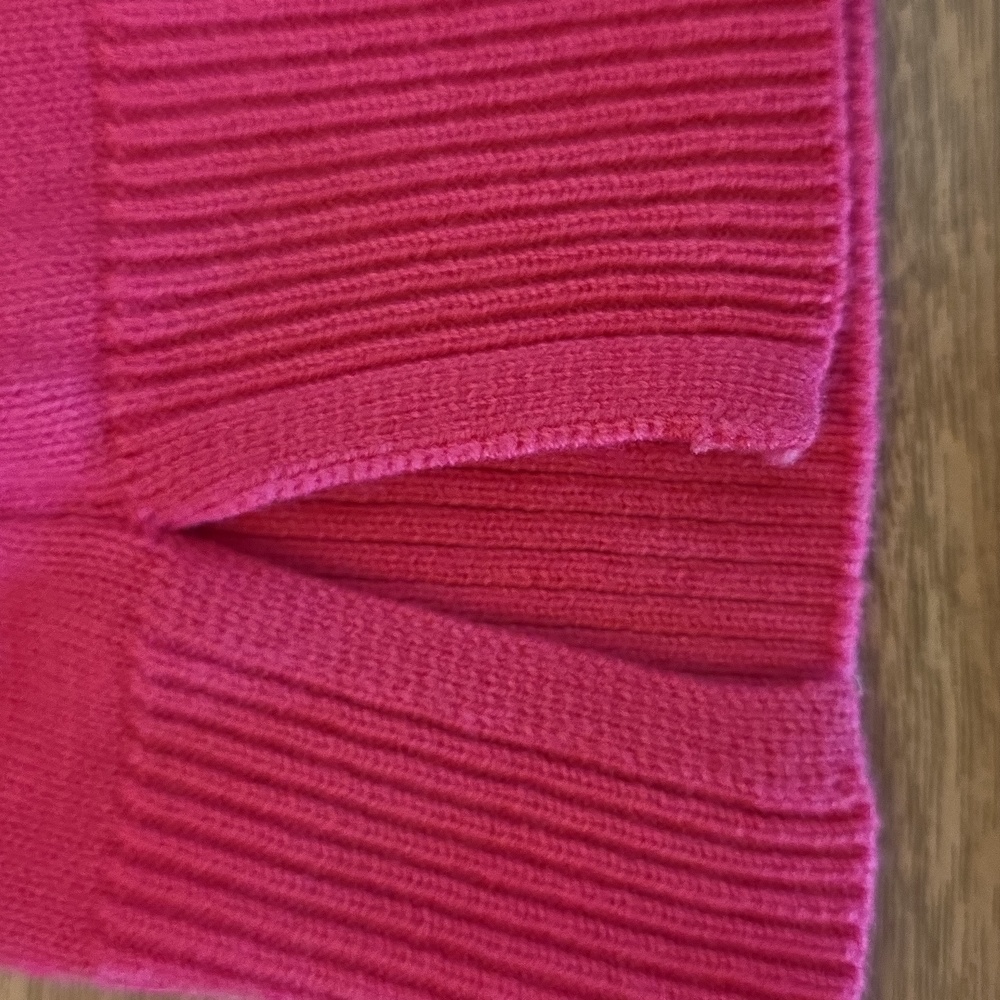 ON 34th Fuchsia Sweater XL NWT Bright Pink Knit Cozy Minimalist Preppy - Picture 6 of 14